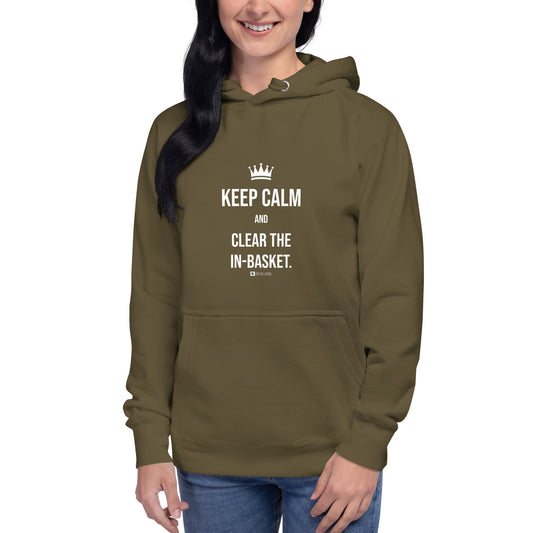 Keep Calm and Clear the In-Basket Hoodie - Rotten Scrubs